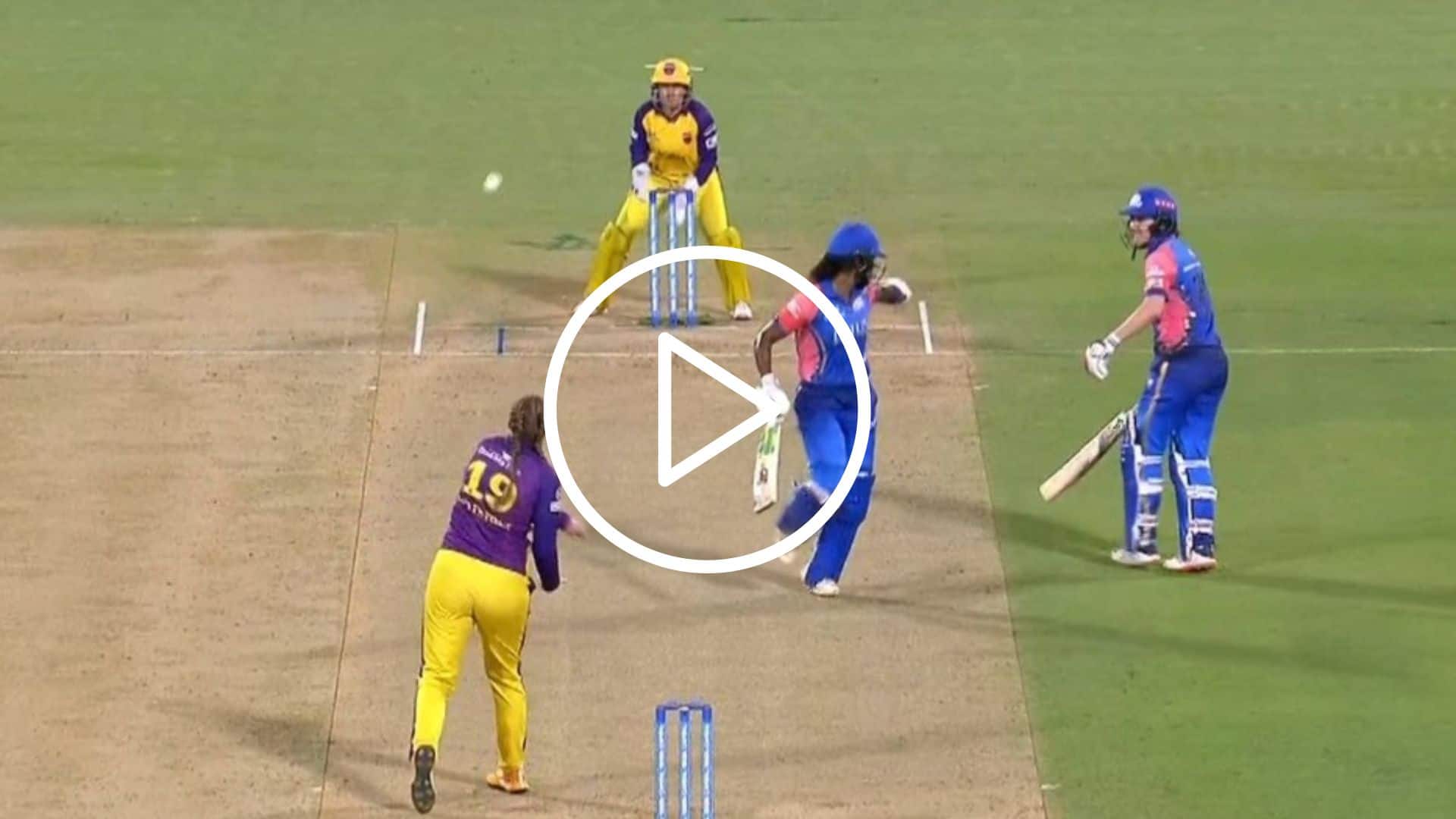 [Watch] MI Captain Suffers Shocking Run-Out After Ugly Mix-Up With Hayley Matthews